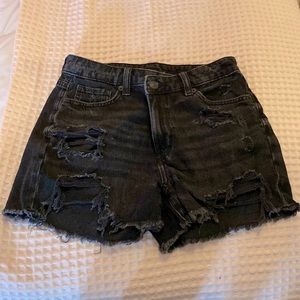 American Eagle Black Jean Shorts